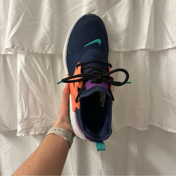 Nike React Presto Midnight Navy Purple BQ4002-402 Youth Sz 7Y Women’s Sz 9 - Picture 3 of 7